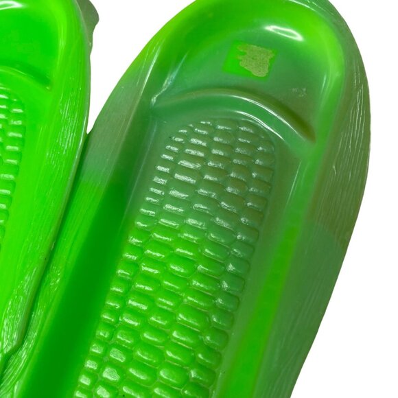 Beacon Plastic Corn on the Cob Trays Lime Green Plates Vintage Retro Set of 4 u - Picture 2 of 7